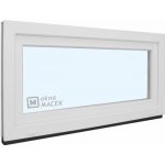 KNIPPING Plastové okno - 70 AD, 900x500 mm, S, bílá Sklo: čiré – Zboží Mobilmania