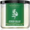 Svíčka Bath & Body Works Stress Relief Eukalyptus Spearmint 411 g