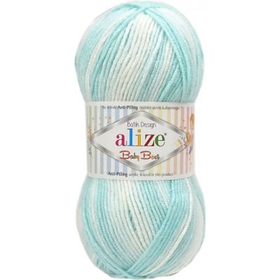 Alize Baby Best Batik 6659 tyrkysově bílá – Hledejceny.cz