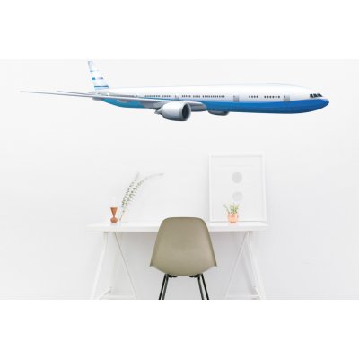 Nalepte.cz samolepka na zeď Letadlo Boeing, rozměry 47 x 9 cm – Zboží Dáma