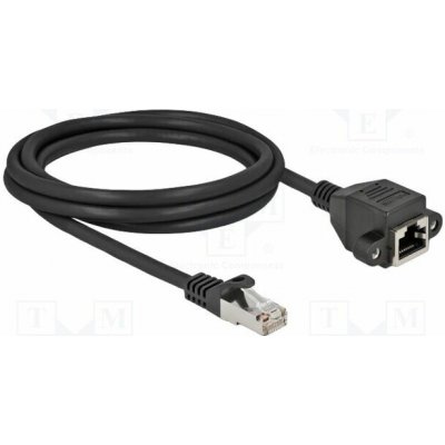 Delock 87002 Prodlužka S/FTP Kat: 6a RJ45 zásuvka RJ45 vidlice 2m – Zboží Živě