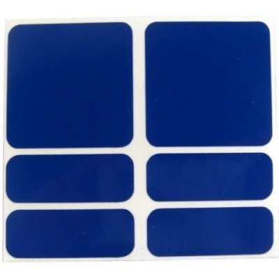 Shaman Racing samolepky reflexní set 6 ks modré – Zboží Dáma