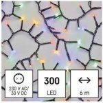 Emos D4BM04 300 LED řetěz ježek 6 m venkovní i vnitřní multicolor časovač – Zboží Mobilmania
