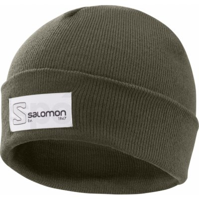 Salomon čepice Outlife Logo Olive Night – Zboží Mobilmania