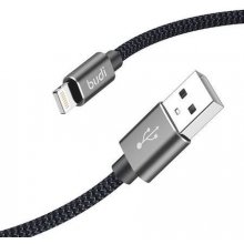 Budi 206L/2M USB-A to Lightning, 2.4A, 2m, černý