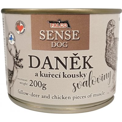 Sokol Falco Sense Dog daněk a kuře 200 g – Hledejceny.cz
