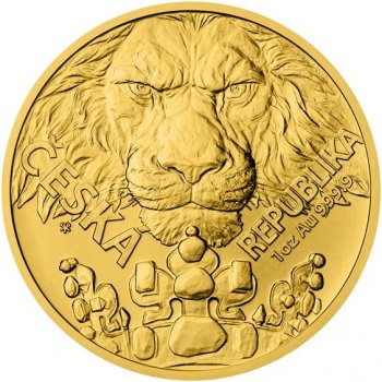 Česká mincovna Zlatá uncová mince Český lev stand 1 oz