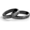 Prsteny Savicki Snubní prsteny karbon ploché zakulacené SAVCR230 4 CR230 4