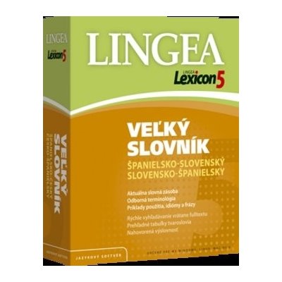 Lexicon5 Veľký slovník španielsko-slovenský slovensko-španielsky - Jazykový softvér – Zboží Mobilmania