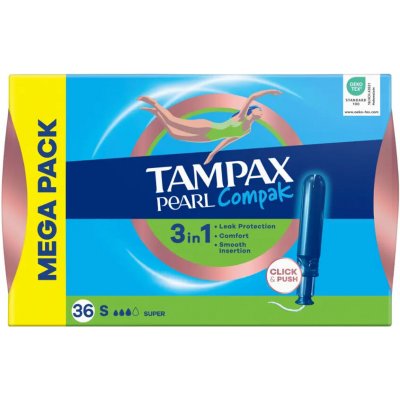 Tampax Tampony s aplikátorem Pearl Compak Super 36 ks – Zboží Mobilmania