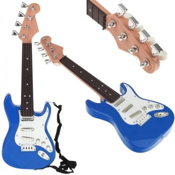 Nobo Kids elektrická rocková kytara se strunami modrá