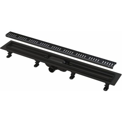 Alca Sprchový žlab odtokový APZ10 BLACK-750 M, 750 × 60 mm APZ10BLACK-750M – Zboží Dáma