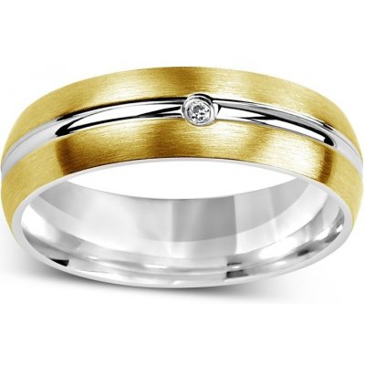 SILVEGO Ocelový snubní prsten pro ženy VERNON RRC2047-Z – Zboží Mobilmania