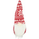 Textilomanie Vánoční skřítek s pletenou čepicí JULVIK 25 cm, červený – Hledejceny.cz