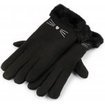 Prima-obchod Dívčí rukavice s kožešinou zateplené, dotykové, barva 2 černá – Zboží Dáma