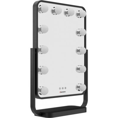 Humanas HS-HM01 make-up stolní zrcadlo pro líčení s LED světlem (černé) – Sleviste.cz