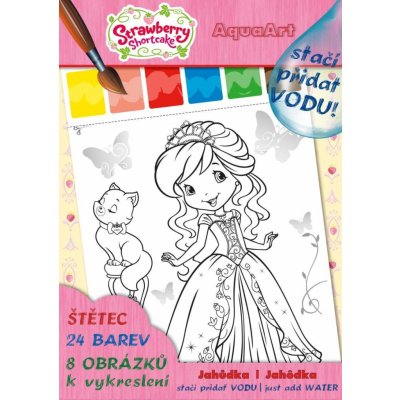 AKIM Omalovánka A4 Akim AquaArt stačí přidat vodu! Strawberry Shortcake 468631 – Hledejceny.cz