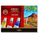 Koh-i-noor souprava akrylových barev 6x16 ml – Zboží Mobilmania