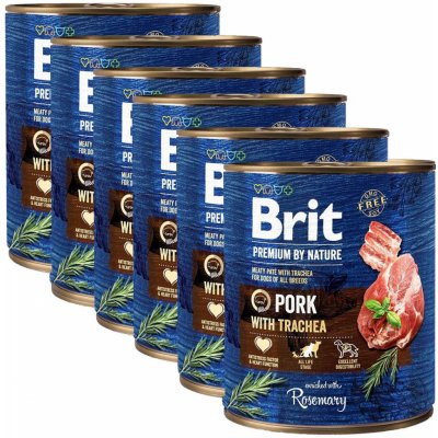 Brit Premium by Nature Dog Pork with Trachea 6 x 800 g – Zbozi.Blesk.cz