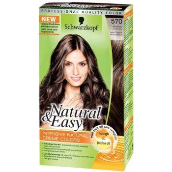 Schwarzkopf Natural & Easy 550 tmavě plavý satén barva na vlasy