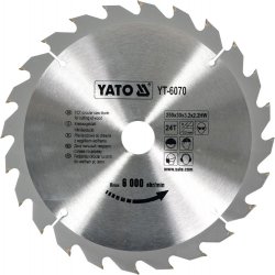 YATO kotouč na dřevo 250x30 mm 24z YT-6070