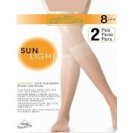 Omsa 2PACK dámské podkolenky SUN LIGHT 8 DEN beige natural Tělová světlejší – Zbozi.Blesk.cz
