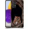 Pouzdro a kryt na mobilní telefon Samsung Pouzdro ACOVER Samsung Galaxy A72 A725F s motivem Owl