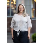 Halenka s knoflíčky Moja bílá – Zboží Dáma
