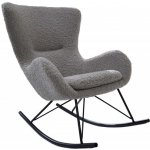 Interior DE Houpací křeslo SCANDINAVIA SWING světle šedé colin boucléKRS43140 – Zboží Dáma