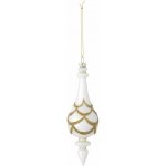Bloomingville Skleněná vánoční ozdoba Hisar Ornament bílá barva sklo – Hledejceny.cz