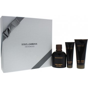 Dolce & Gabbana Intenso Pour Homme EDP 125 ml + balzám po holení 100 ml + sprchový gel 50 ml dárková sada