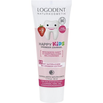 Logona Happy Kids zubní gel Jahoda Objem 50 ml