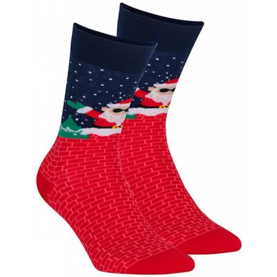 Wola ponožky s vánočním motivem SANTA ZA KOMÍNEM – Zboží Mobilmania