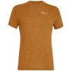 Pánské sportovní tričko Salewa Puez Melange Dry M S/S TEE golden brown melange