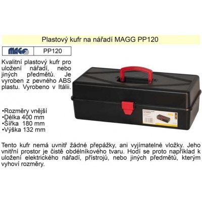 Magg PP120 400 x 180 x 132 mm kufr plastový na nářadí od 160 Kč - Heureka.cz