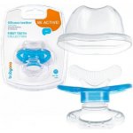 Babyono Silikonové kousátko na prořezávání zoubků pro chlazení v ledničce modré – Zboží Dáma