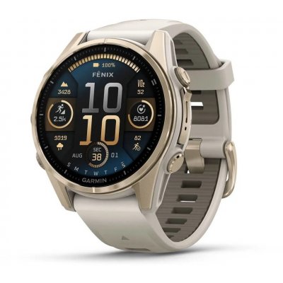 Garmin Fenix 8 AMOLED 43mm Sapphire Gold/Grey 010-02903-11 – Zboží Živě