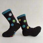 Trepon Dětské sportovní froté ponožky Smajlík, černé – Hledejceny.cz