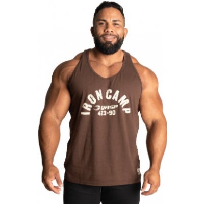 Gasp Throwback Tank TIMBER pánské tílko Gasp hnědé – Zboží Dáma