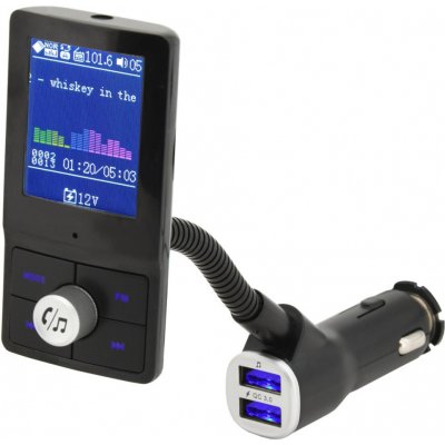 Hands free FM transmitter LCD COLOR – Zboží Mobilmania