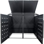 Scorpion elektro s.r.o Přístřešek na 2 popelnice D05GG2 antracit – Zboží Dáma