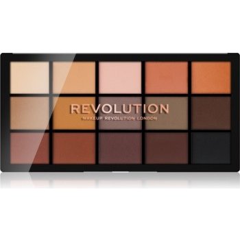 Makeup Revolution Re-Loaded paleta očních stínů Basic Mattes 15 x 1,1 g