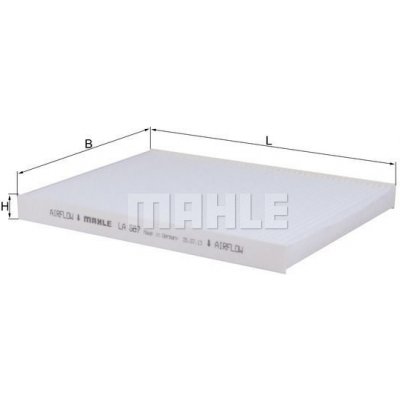 Filtr, vzduch v interiéru MAHLE LAK 117 | Zboží Auto