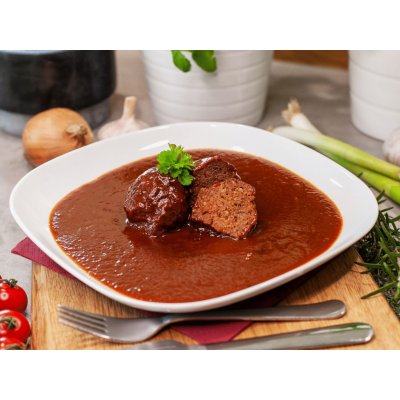 Dovast Masové koule v rajské omáčce Dvouporcové 800 g – Sleviste.cz