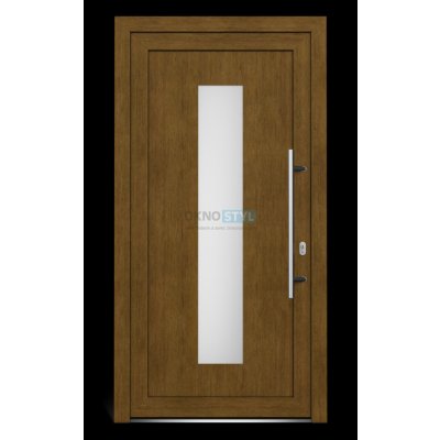 OKNOSTYL.cz EkoLine pravé Bílá/Zlatý dub 104 x 202 cm – Hledejceny.cz