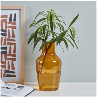 Eglo 421223 - Skleněná váza SIRANANA 25x13,3 cm žlutá/kouřová 421223 – Hledejceny.cz