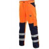Pracovní oděv Canis CXS Pánské kalhoty NORWICH výstražné oranžovo-modré 111200220500