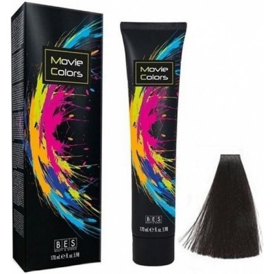 Bes Movie Color s/1.0 Black gelová barva na vlasy bez amoniaku 250 ml