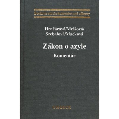 Zákon o azyle. Komentár – Hledejceny.cz
