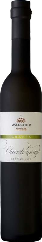 Grappa Walcher Chardonnay 40% 0,5 l (holá láhev)